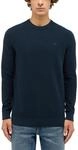 Sweater MUSTANG "Herren Style Elliot", Herren, Gr. 3XL, blau (navy), 100% Baumwolle,