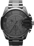 Chronograph DIESEL "MEGA CHIEF", schwarz (grau), Armbanduhren, Herren, Chronograph,