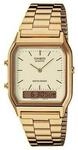 Chronograph CASIO VINTAGE, gold (goldfarben, creme), Armbanduhren, Damen, Quarzuhr, Chronograph CASIO VINTAGE, gold (goldfarben, creme), Armbanduhren, Damen, Quarzuhr,
