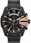 Chronograph DIESEL "MEGA CHIEF", schwarz (schwarz, schwarz), Armbanduhren, Herren,