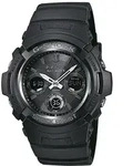Funkchronograph CASIO G-SHOCK, schwarz (grau, schwarz), Armbanduhren, Herren,