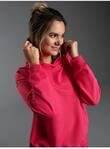 Sweatshirt TRIGEMA "TRIGEMA D&uuml;nner Oversize-Hoodie", Damen, Gr. S, pink (koralle),