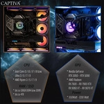 CAPTIVA Gaming-PC "Ultimate Gaming R89-391", schwarz, ohne Betriebssystem, 64 GB RAM