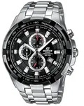 Chronograph CASIO EDIFICE "EF-539D-1AVEF", silber (silberfarben), Armbanduhren,