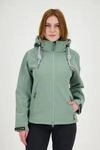 ankerglut Softshelljacke "ankerglutfreude WMN" mit Kapuze mit abnehmbarer Kapuze