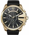Chronograph DIESEL "MEGA CHIEF", schwarz, Armbanduhren, Herren, Chronograph,