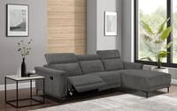 OTTO home Ecksofa "LUND Cord, L-Form, 261 cm, man. o. elektr. Relaxfunktion (mit