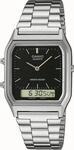 Chronograph CASIO VINTAGE, silber (silberfarben, schwarz), Armbanduhren, Damen, Chronograph CASIO VINTAGE, silber (silberfarben, schwarz), Armbanduhren, Damen,