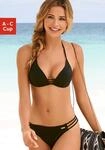Bruno Banani Triangel-Bikini mit Zierb&auml;ndern