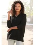 Rundhalspullover LASCANA "aus supersofter Strickqualit&auml;t", Damen, Gr. 44/46,