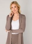 Base Level Longstrickjacke "Yayla Long" ohne Verschluss