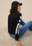 Langarmshirt KANGAROOS, Damen, Gr. 52/54, schwarz, Rippware, Obermaterial: 100%