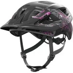 Fahrradhelm ABUS "Aduro 3.0 LED" Gr. S, schwarz (schwarz, rot (maori schwarzberry)),