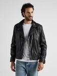 Bikerjacke JCC "8208", Herren, Gr. XS, schwarz, Obermaterial: 100% Leder Lamm;