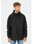 Regenjacke DERBE "Passby_plain", Herren, Gr. S, schwarz (jet schwarz), Obermaterial: