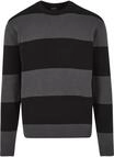 URBAN CLASSICS Rundhalspullover "Urban Classics Herren Heavy Oversized Striped