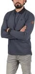 Langarm-Poloshirt BLEND "Langarm-Poloshirt BHRalle", Herren, Gr. M, blau (india ink),