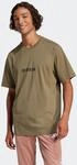 T-Shirt ADIDAS SPORTSWEAR "ESSENTIALS LINEAR SINGLE JERSEY", Herren, Gr. XL, gr&uuml;n
