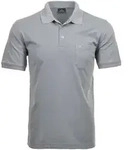 Poloshirt RAGMAN "Poloshirt Softknit-Polo", Herren, Gr. 6XL, grau (hellgrau),