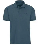 Poloshirt TRIGEMA "TRIGEMA Poloshirt DELUXE Piqu&eacute;", Damen, Gr. S, blau (jeans,