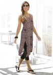 Beachtime Longtop Set, mit Leggings, mit Alloverprint und Schlitz, Sommerkleid,