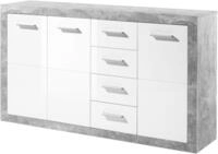 HBZ Kommode "Stone 2 Wei&szlig; Glanz, BxHxT 152x88x37 cm" Kommode mit 3 T&uuml;ren, 4
