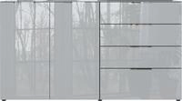 GERMANIA Sideboard "Oakland" in 2 Breiten, Fronten und Oberboden mit Glasauflage