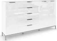 rauch Kombikommode "Kommode T&uuml;rkommode Sideboard Kombikommode FLIPP mit Glasfront"