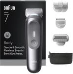 Braun Haarschneider "Body Groomer BG7550" mit Smartlight & SkinGuard, 100 Min Akku,