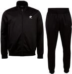 Trainingsanzug LOTTO, Herren, Gr. M (48/50), schwarz (caviar), 100% Polyester,