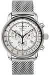 Chronograph ZEPPELIN "100 Jahre", silber (silberfarben, silberfarben), Armbanduhren,
