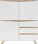 byLIVING Highboard "Valentin" 3 Schubk&auml;sten und 3 T&uuml;ren, Breite 120cm in modernem
