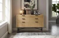 SalesFever Kommode "Visby Designer Kommode mit Stil" Eiche Echtholzfurnier