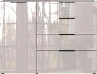 GERMANIA Sideboard "Oakland" in 2 Breiten, Fronten und Oberboden mit Glasauflage