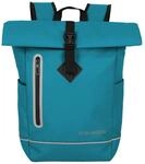 travelite Freizeitrucksack "BASICS Roll-Up Rucksack aus Plane" mit variablem