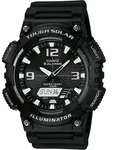 Chronograph, schwarz, CASIO TIMELESS COLLECTION, Armbanduhren, Herren, Chronograph,