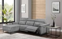 OTTO home Ecksofa "LUND Cord, L-Form, 261 cm, man. o. elektr. Relaxfunktion (mit