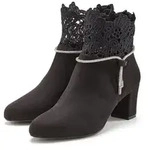 Stiefelette LASCANA "Stiefel, Boots", Damen, Gr. 41, schwarz, Obermaterial: 100%