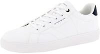 Sneaker TOM TAILOR, Herren, Gr. 44, wei&szlig;, Lederimitat, kontrastfarbene Details,