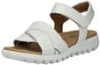 Keilsandalette GABOR "Gabor Sandalen Nappaleder", Damen, Gr. 36, wei&szlig;, Nappaleder,