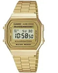 Chronograph CASIO VINTAGE, gold (goldfarben, goldfarben), Armbanduhren, Damen,