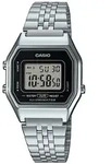 Chronograph CASIO VINTAGE, edelstahlfarben, Armbanduhren, Damen, Chronograph,