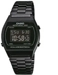 Chronograph CASIO VINTAGE, schwarz (schwarz, schwarz), Armbanduhren, Damen,