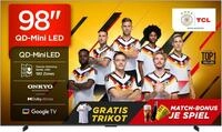 TCL Mini-LED-Fernseher "98Q6CX7", Energieeffizienz: E (A-G), schwarz, 98, Fernseher,