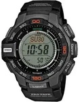Chronograph CASIO PRO TREK, schwarz, Armbanduhren, Herren, Chronograph, Quarzuhr,