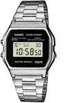 Chronograph CASIO VINTAGE, silber (silberfarben, schwarz), Armbanduhren, Damen,