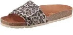 VERBENAS Pantolette "Reiko Leopardo Grande" Sommerschuh, Falt mit Schnallenelement