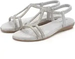 Sandale VIVANCE "Sandalette, Sommerschuh", Damen, Gr. 41, silber (silberfarben),