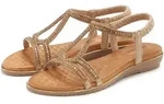 Vivance Sandale "Sandalette, Sommerschuh," mit eleganter Glitzer-Verzierung und