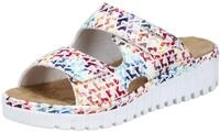 Rieker Pantolette Sommerschuh, Schlappen, Hausschuh mit modischer Plateausohle